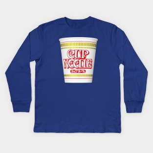 Instant Cup Noodle Kids Long Sleeve T-Shirt